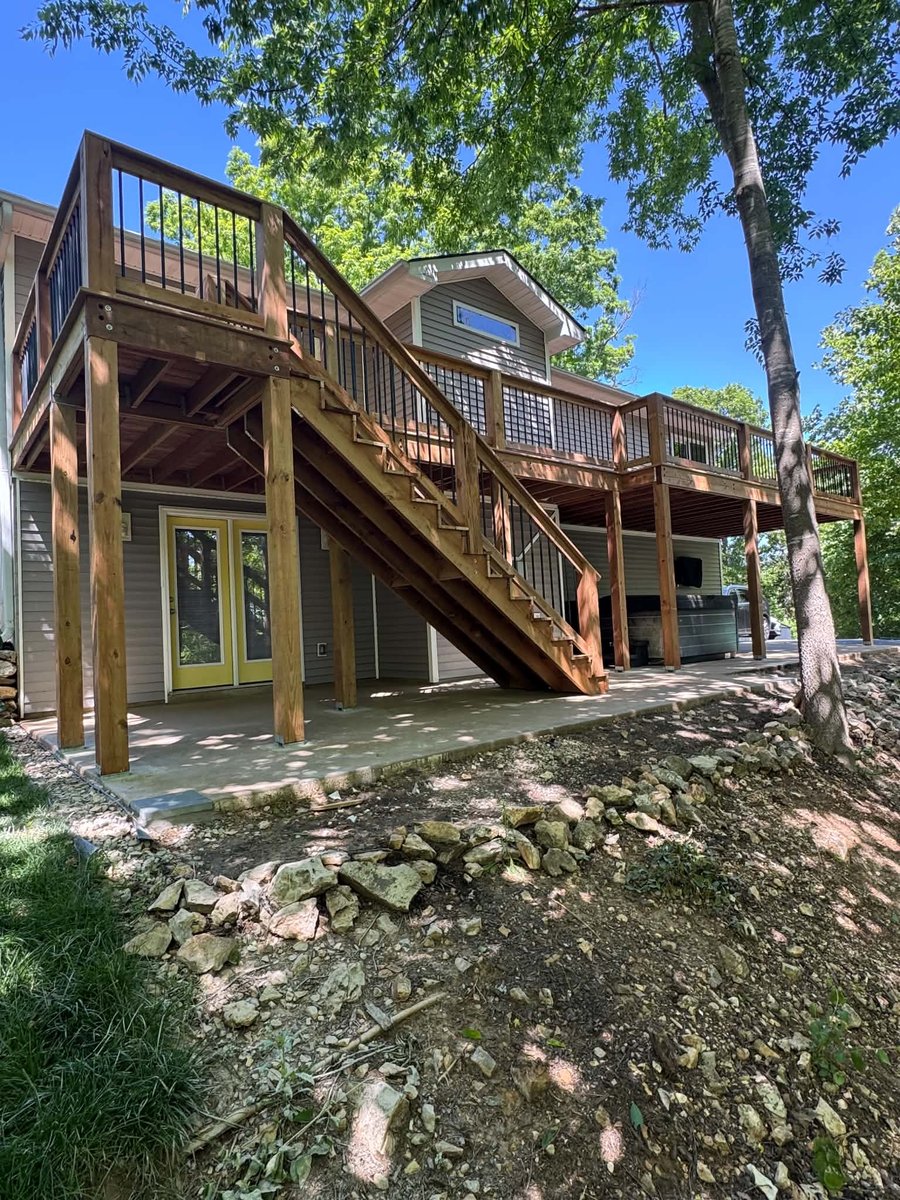 Elevated Hillside Deck Rebuild - St. Louis, MO