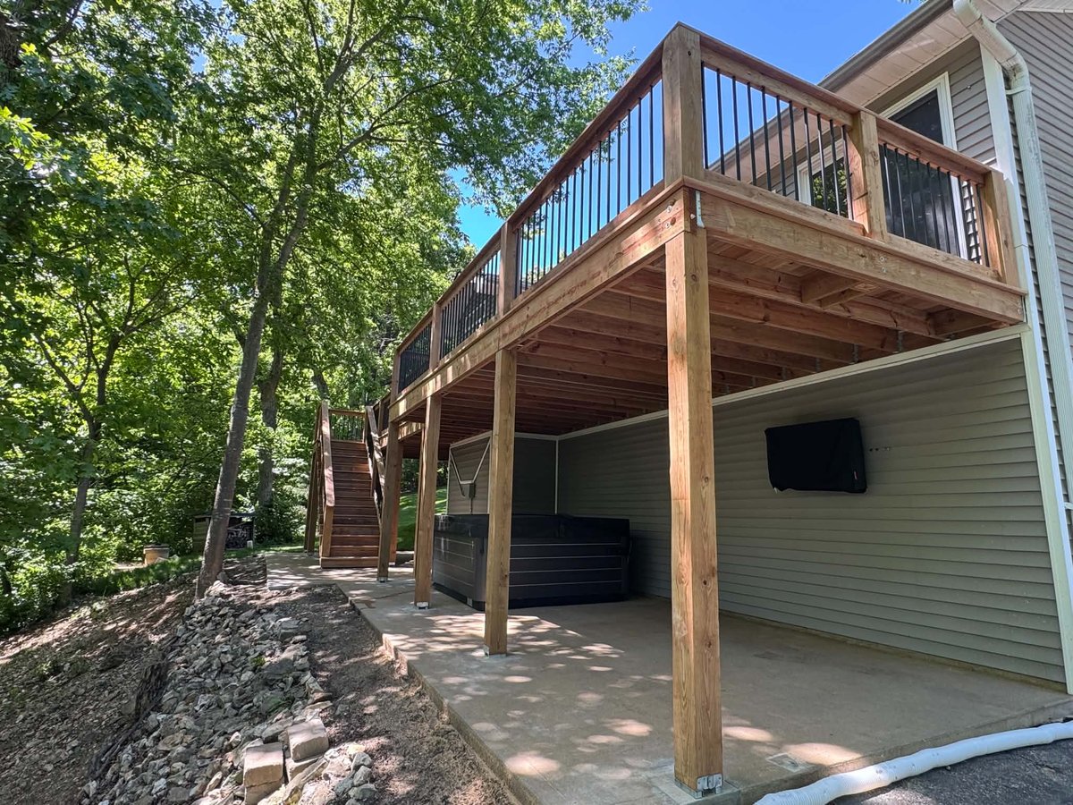 Elevated Hillside Deck Rebuild - St. Louis, MO