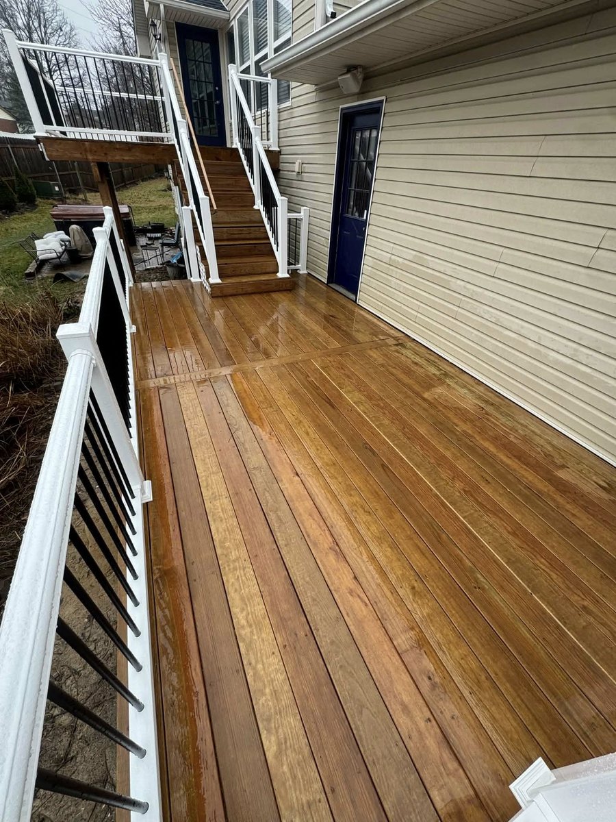 Pressure-Treated Deck with Picture Frame - St. Peters, MO