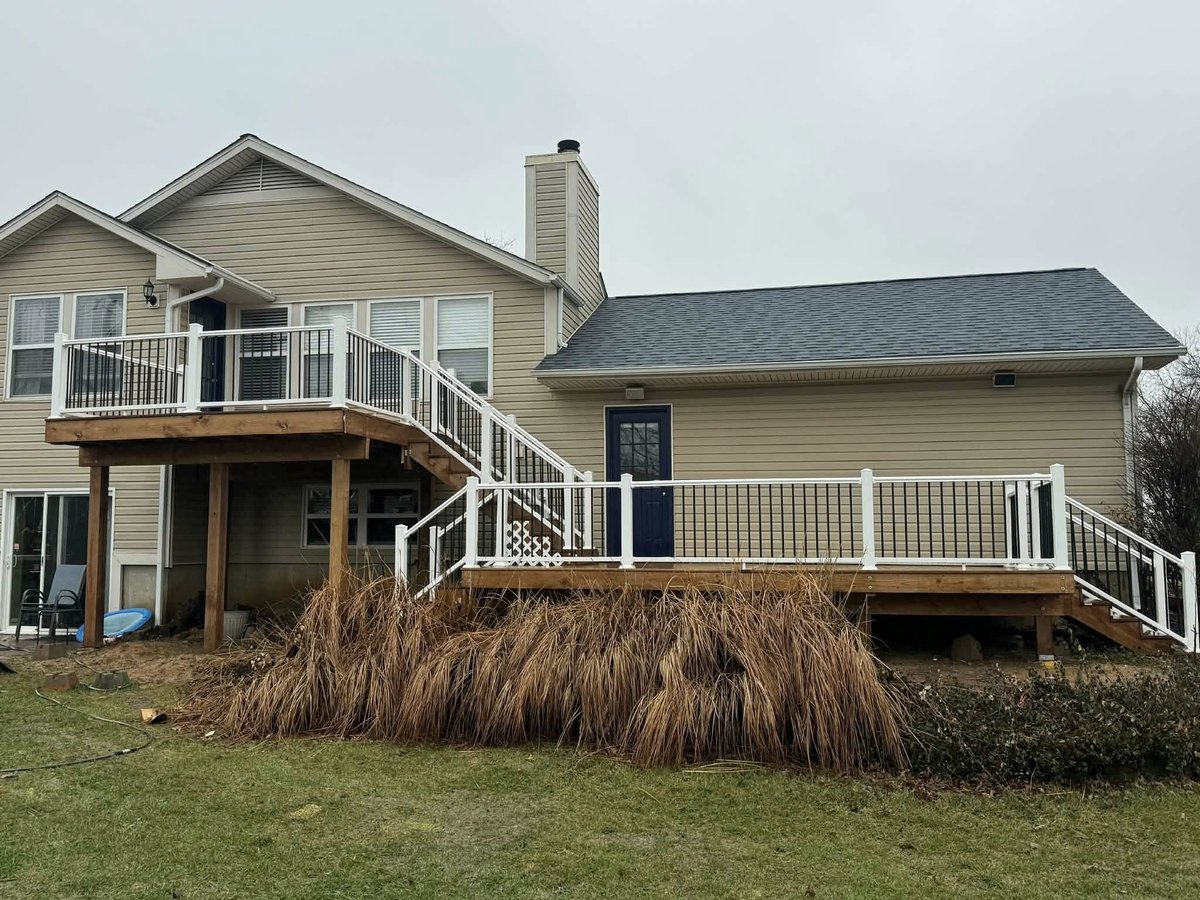 Pressure-Treated Deck with Picture Frame - St. Peters, MO