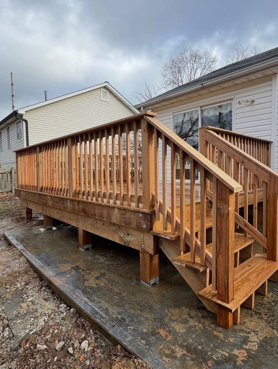 Pressure-Treated New Deck - St. Peters, MO